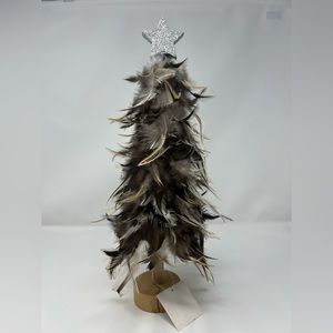 Nordstrom Feather Tree w/ Silver Star Topper | NWT